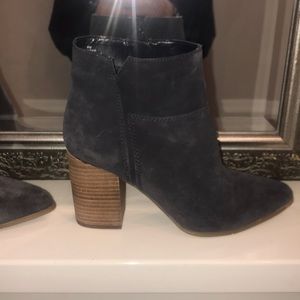 grey suede heels boots